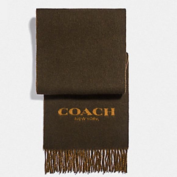 Coach Other - Coach Cashmere Wool blend logo scarf